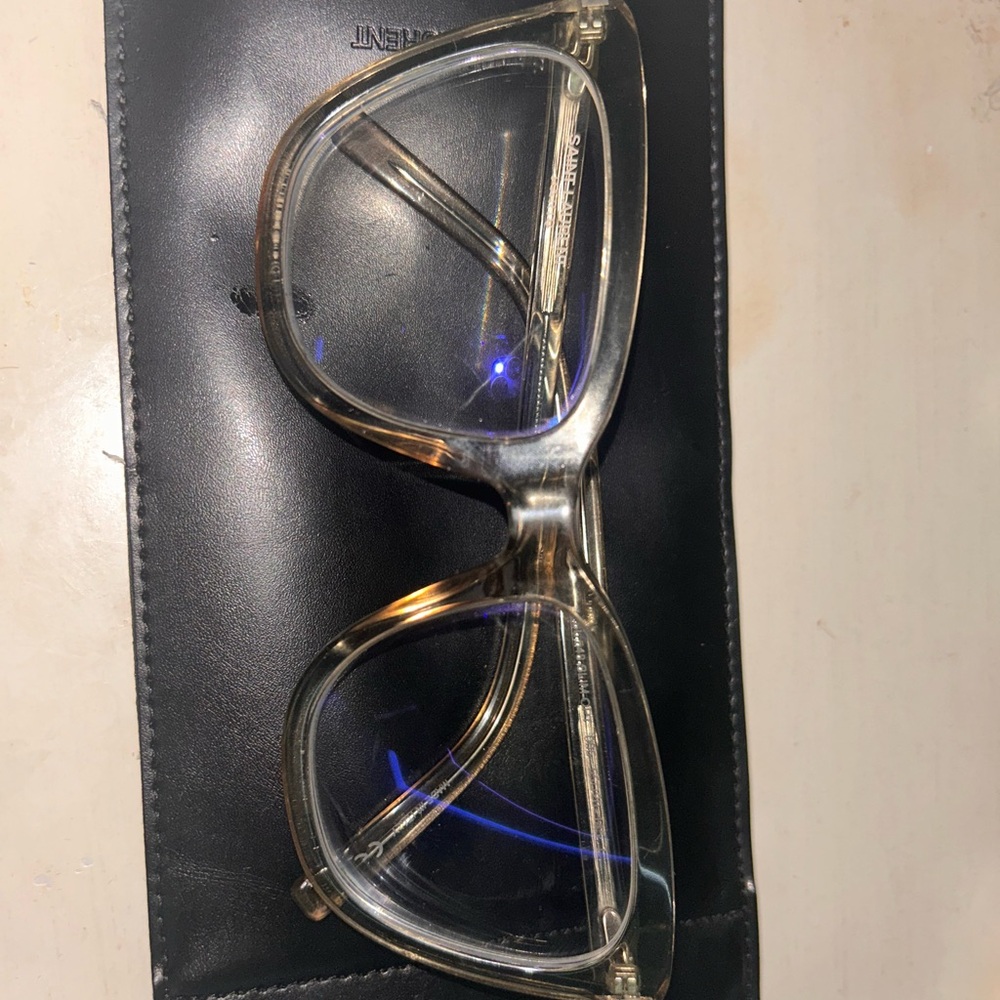 SAINT LAURENT Clear Frame Eyeglasses
